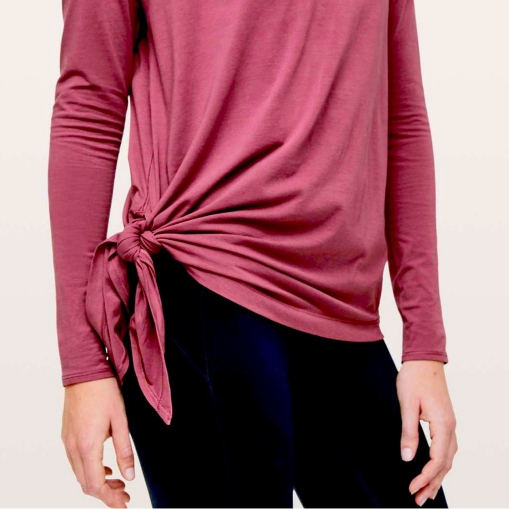 Lululemon side tie long sleeve